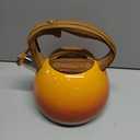 GGC Tea Kettle for Stove Top, 3.1QT/3L Whistling Tea Kettles for Boiling Water, Coffee or Milk, Red Sunset Tea Pot with Wood Pattern Handle, Stainless Steel Tea Pot for Home and Kitchen