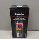 Mueller Smoothie Blender for Smoothies - Personal Blender for Shakes, Frozen Drinks, Baby Food & More, 15oz Travel Cup and Lid, Durable Stainless Steel Blades for Powerful Blending Performance (Light Grey)