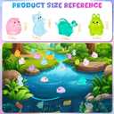Hysagtek Mini Resin Animals Blind Bags - 100 Pcs Luminous Tiny Animals Glow in The Dark Little Farm Figures Micro Landscape Aquarium Potted Xmas Dollhouse Decor Fairy Garden Accessories