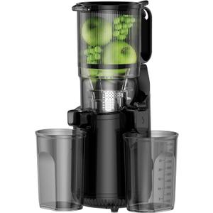 Cold Press Juicer, Amumu Slow Masticating Machines with 5.4" Extra Large Feed Chute Fit Whole Fruits & Vegetables Easy Clean Self Feeding Effortless for Batch Juicing, High Juice Yield, BPA Free 250W