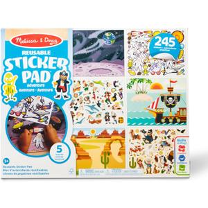 Melissa & Doug Reusable Sticker Pads Set: Adventure - 245+ Stickers