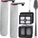 H12 Pro Roller Brush Replacement and HEPA Filter for Dreame H12 Pro, H12 Dual, G10 Pro Cordless Wet Dry Vacuum Cleaner, 2 Brush Rollers, 2 HEPA Filters, 1 Water Tank Brush, 1 Cleaning Brush