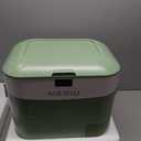 Megiu Car Fridge Portable 12 Volt Refrigerator 23 Quart (22 Liter) Freezer Compressor Cooler 12V/24V DC 110240 V AC for Outdoor, Camping, Travel, Home Use -18~+15 (Green)