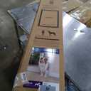 PetSafe Sliding Glass Pet Door - No-Cut DIY Install Doggy Door for Renters - Aluminum Frame - Adjustable Height 75 7/8" to 80 11/16" - Ideal for Large Dogs Up to 100 lb - White