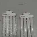 27W FML27-65K CFL Bulb, 6500K Daylight, 4-Pin GX10Q-4 Base Compact Fluorescent Light Bulb, Quad Tubes Replacement Bulb for Desk Lamp, Table Lamp, Reading Lamp, 4 Pin CFL Light Fixture- 2 Pack