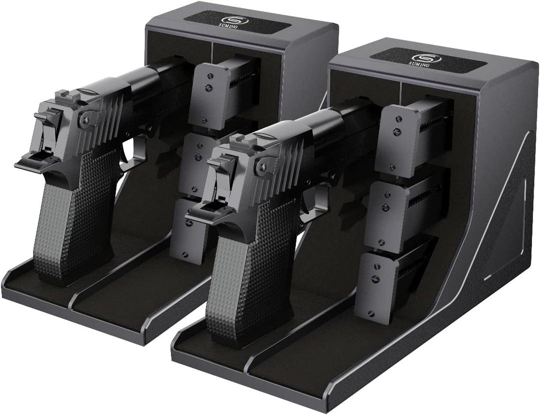 SUMING Universal Pistol Rack, Handgun Rack Pistol Holder for Gun Safe, Gun Holder Protective Pistol Stand Gun Storage Fit Most Handguns