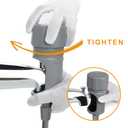 Pets Shower Attachment, Quick Connect on Tub Spout w/Front Diverter, Ideal for Washing Pets and Cleaning Tub, Portable and Convenience