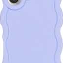 Slim Fit Case for iPhone 16 Plus 6.7-Inch, Wave Frame, Cute Soft TPU Thin Protective Phone Cover for Women, Light Purple