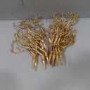 13.8 inches Artificial Coral Branches Fake Antler Branches Small Branches for Home Decoration Flower Arrangement Wedding Christmas Halloween Festival (Golden10PCS)