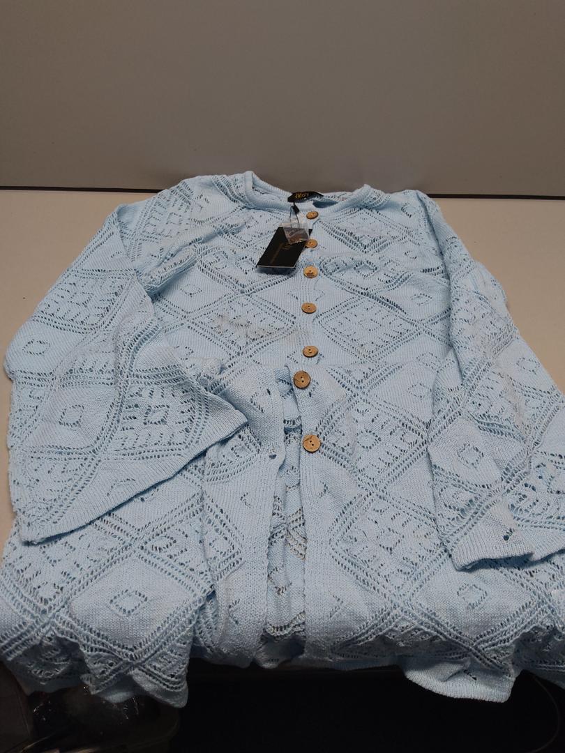 Vafoly Cardigan For Women's Size Small, Blue 