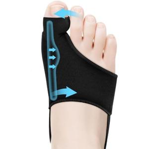 Awojrsky Bunion Corrector for Women Big Toe Straightener Bunion Corrector for Men, Relief splints Reduce Pain and Correct Toe Alignment, Brace Day/Night, fit for R/L,Washable(Black)