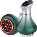 Lymphatic Drainage Massager, Anti-Cellulite Massager For Body Cellulite and Thigh & Belly Stretch Marks Reduction, Handheld Massage tools for lymphedema & lipedema, Sciatica Nerve pain relief Devices (Green)