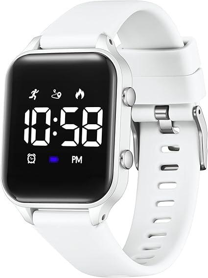 L LAVAREDO Waterproof Kids Digital Watches for Boys Girls,Sport Watch with Pedometer Stopwatch Vibration Alarm for Ages 513,No App Fitness Tracker Watch for Kids Teens Birthday