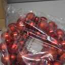 Christmas Ball Wreath 13" Xmas Wreaths Ornaments Glitter Thicken Shatterproof Garland Decoration for Door Wall Mantel Holiday Party Decor, Red