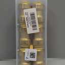 HQMPC Pex Fittings 3/4 inch Straight Coupling Push Fit PEX Fitting, Push-to-Connect Copper, CPVC, No Pb Brass Plumbing Fit (6PCS, 3/4") (0.75 Inch)