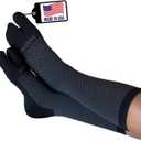 Zensah Bunion Ease Sock - Corrector Relief Sock for Bunions Women and Men - Toe Separator Sock Design (Small, Black/Grey)