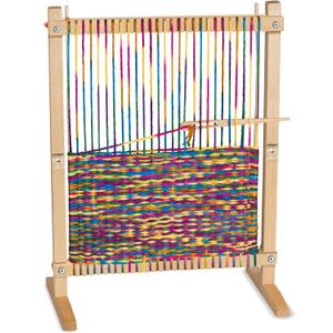 Melissa & Doug Wooden Multi-Craft Weaving Loom: Extra-Large Frame (22.75 x 16.5 inches)