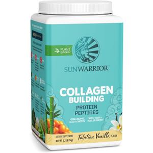 Sunwarrior Collagen Peptides Building Powder | Vegan Collagen for Women Plant-Based Protein Powder | Hyaluronic Acid, Biotin, Silica, Vitamin C for Hair Skin & Nails | 40 Servings, Vanilla Flavored, Best Before 09 JUL 2027 Sunwarrior Collagen Peptides Building Powder | Vegan Collagen for Women Plant-Based Protein Powder | Hyaluronic Acid, Biotin, Silica, Vitamin C for Hair Skin & Nails | 40 Servings, Vanilla Flavored, Best Before 09 JUL 2027