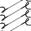 4X Bird Feeder Pole Wrap Hooks, Outdoor Feeder Arm Camping Lantern Yard Hook Accessories for Hanging