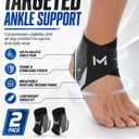 2-Pack Ankle Brace Pro Lace up Anklepro Support Women Men Bidirectional Motion Softball Ankles Sports Sock with Straps Lightweight Basketball Elastic Ankle Stabilizer for Sprained Injured Foot (Gray)