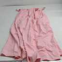 SOLY HUX Women's Summer Dress Backless V Neck Spaghetti Strap Loose Flowy Midi Cami Dresses (Medium, Solid Light Pink)