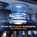 SPIDERCASE Only for iPhone 16 Pro Case, Magnetic Phone Case Just Compatible with iPhone 16 Pro 6.3, Blue/Clear