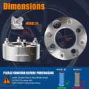 GAsupply 4x110 Wheel Spacers 2 inch, ATV Wheel Spacers Adapters 74mm Hub Bore with 101.25 Studs, Compatible with Honda, Suzuki, Bombardier, 2 Pack (silver)