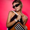 2 x Bagoplus 4 Pack Silicone Braided Y-Design Bands Compatible With Apple Watch Band 38mm 40mm 41mm 42mm 44mm 45mm 46mm 49mm for Women Men, Slim Bands for iWatch Series 10 9 8 7 6 5 4 3 2 1/SE/Ultra (Black/Smoky Purple/Pink Sand/White)