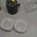 2-in-1 Insulated Food Jar with a Snack Container - 15oz Kids Soup Thermos for Hot Food with Handle and Spoon, Leak Proof Bento Lunch Box Kids, Perfect for School & Travel, Black