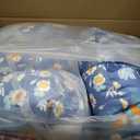 DANGHOOGY Wicker Chair Cushions, Waterproof Outdoor Loveseat Cushions for Patio Furniture, Tufted Wicker Furniture Cushions, 1 Loveseat and 2 U-Shaped Cushions (Blue Floral)