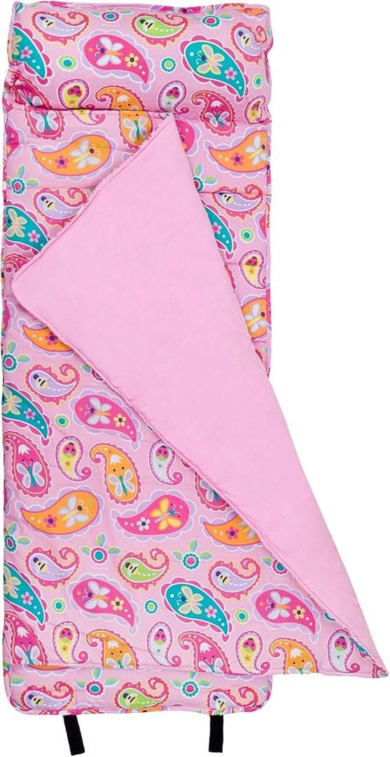 Wildkin Kids Original Nap Mat Cozy Kids Sleep Mat with Pillow, ideal for School & Travel