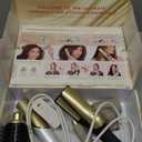 Shark Glam Ceramic & Powerful Air Styling & Drying System, with Silki Straightener & Shark Glossi Air Glosser, for Drying, Curling, Straightening & Glossing, Gold, HD6051S (Straight & Wavy Hair)