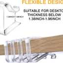 48 Pieces Transparent Clear Tablecloth Clips, Plastic Table Cloth ClipsWindproof Table Cover Holder ClampsTable Cloth Holder for Christmas Home Wedding Party Indoor Outdoor Camping Picnic (Large)