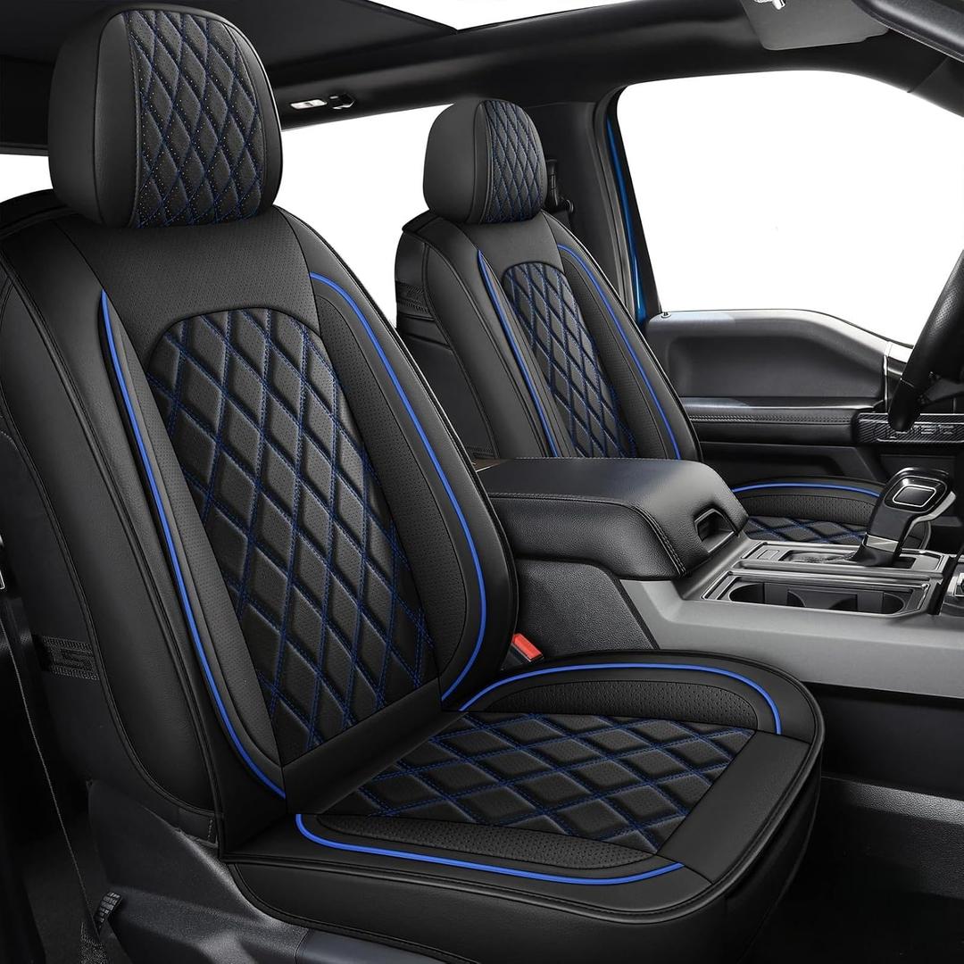 MIROZO Dodge Ram Seat Covers Full Set for 2009-2026 Ram 1500/2500/3500,Blue