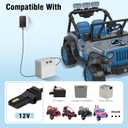 12V Battery Charger for All Power Wheels Gray and Orange Top Battery 12 Volt Charger for Fisher-Price Power Wheels Battery Powered Wheels Replacement Charger