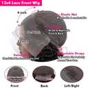 Body Wave Lace Front Wigs Human Hair Pre Plucked 13x4 Lace Frontal Wigs Human Hair for Black Women 180% Density Brazilian Glueless Wigs Human Hair 26 Inch