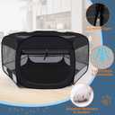 Dog Cat Playpen,Portable Pet Puppy Playpen,Rabbit Puppy Dog Play Pen for Indoors,Dogs Tent for Indoor Cats,Kitten Playpen,Collapsible Small Cats Crate Cage for Small Dogs with Carrying Case(Grey, S)