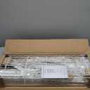 Ulif U11 Over Washer and Dryer Shelves, 3 Tiers Laundry Room Storage and Organizer Standing Shelf, Metal Freestanding Clothes Drying Rack, 33.9" W x 19.7" D x 77.6" H, White