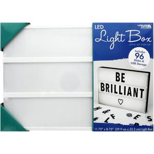 Leisure Arts Light Box Led 11.75"X8.75", Light Up Sign, Lightbox, Marquee Sign, Cinema Box Letters, Up Signs, Led Box, Board Leisure Arts Light Box Led 11.75"X8.75", Light Up Sign, Lightbox, Marquee Sign, Cinema Box Letters, Up Signs, Led Box, Board