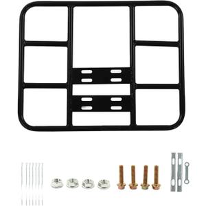 Delivery Food Bag Rack, Food Delivery Box Rack Rear Grille 80kg Loading Delivery Food Box Bracket Universal for Motorcycle Electric (Type 2 48/38)