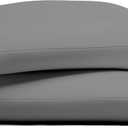 Texas Linen Co. 100% Organic Cotton Standard Pillow Cases Set of 2 - Soft Queen/Standard Pillow Cases, Authentic GOTS Certified, Crisp, Cooling Percale Weave Cotton Pillowcases - Dark Grey