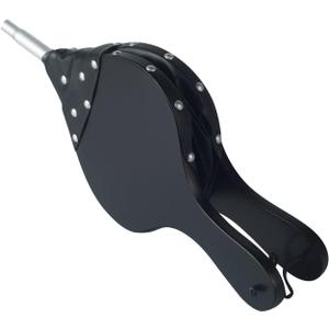 Tosnail 17" x 7.5" Wood Bellows Fireplace Bellows, Wood Air Bellows - Black