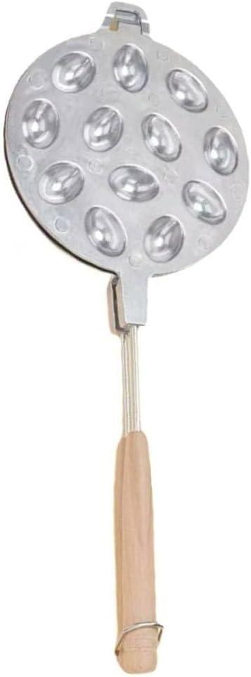 12-Hole Bubble Waffle Maker, Nonstick Coated Metal Cake Tray For Home Kitchen Oven, 41X16x1 Cm Bakeware For Making Homemade Cakes And Egg Waffles With Even Heat Distribution(silver)