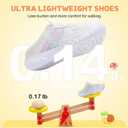 JIASUQI Toddler Sandals for Boys Slide Sandals Girls Water Shoes Summer Swim Beach Shoes (Colorful White)