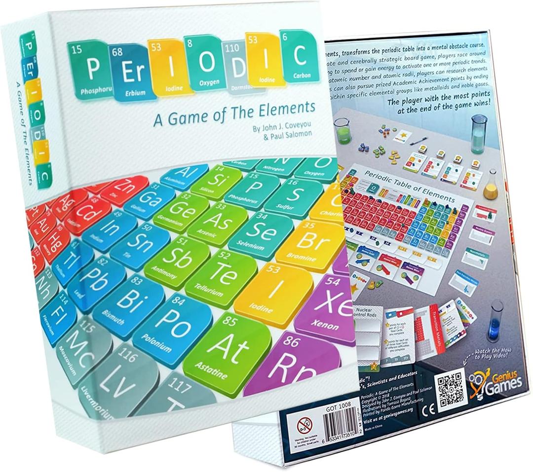 Periodic: A Game of the Elements | Periodic Table Board & Card Game About Atoms, Elements & Compounds | A Strategy Board Game for Gamers & Educational Science Game for Kids or Family Game Night