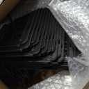 18 Pack Under Bed Blockers for Pets  Easy to Install Black Plastic Under Couch Blocker (6.5" H x 14.5" L)  Prevents Dogs, Cats, Toys from Getting Under Sofa or Furniture