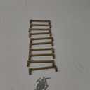 TUNNY 10 Pack Classic Solid Cabinet Handles-5"/128mm Screw Spacing Champagne Bronze Furniture Hardware Handles for Bathroom Dresser Kitchen Cabinets Bedroom Cabinet Pulls