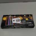 CHENGU 12 Pcs LED Taper Candles Flameless Battery Dripless Dinner Candles for Thanksgiving Day, Weddings, Church, Hanukkah, Christmas, Autumn, New Year Celebration(Red, Green, Taper)