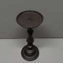 Sungmor Rustic Cast Iron Pillar Candle Holder, 9.6" Tall Vintage Candlestick Holders, Table Centerpiece Metal Candle Holder, Farmhouse Candle Stand for Fireplace Shelf Home Decor