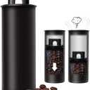 Vacuum Coffee Canister, 67oz Air Seal for Coffee Bean Storage, Stainless Steel Food Storage Container, Preserves Freshness Longer, Airtight Coffee Storage for Grounds & Whole Beans (Large)